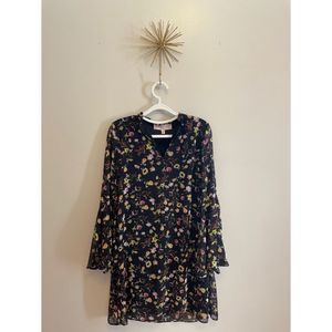 Floral Bohemion Dress with Bell Sleeves